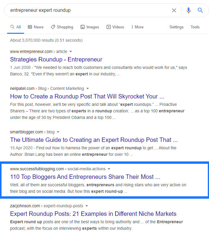 Google search expert roundup