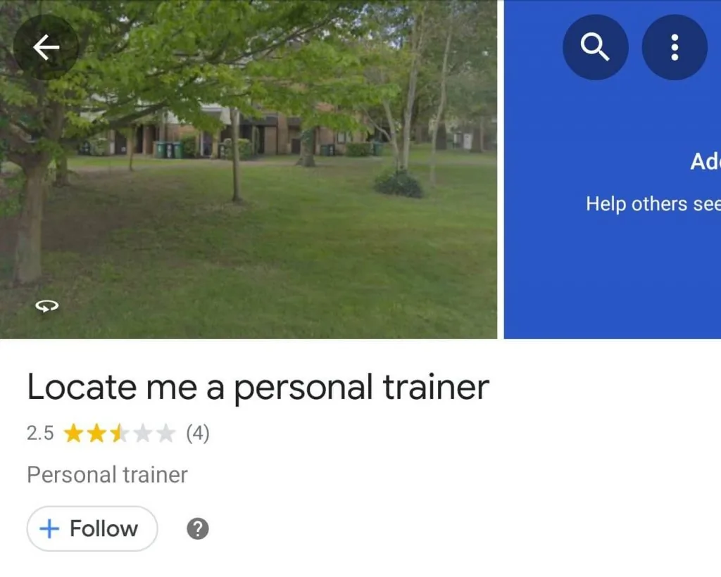 Locate me a personal trainer