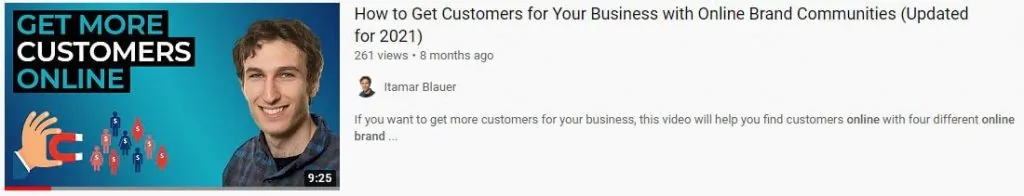 Online brand communities video 2021