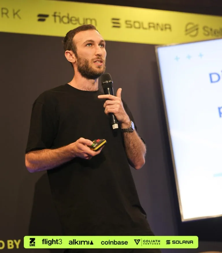 Itamar Blauer speaking at Zebu Live 2024